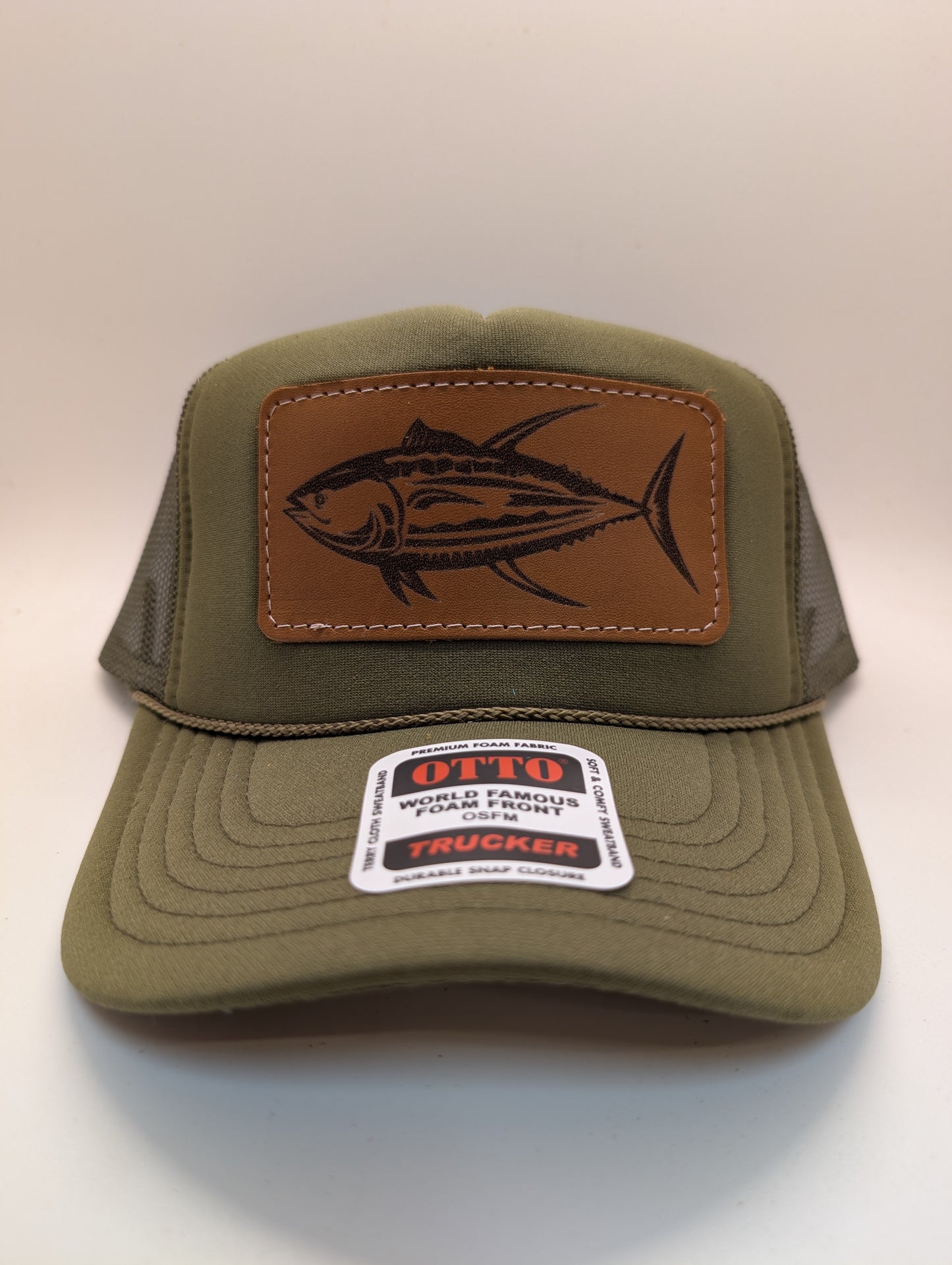 Leather Appliquéd Trucker Hat | Ahi