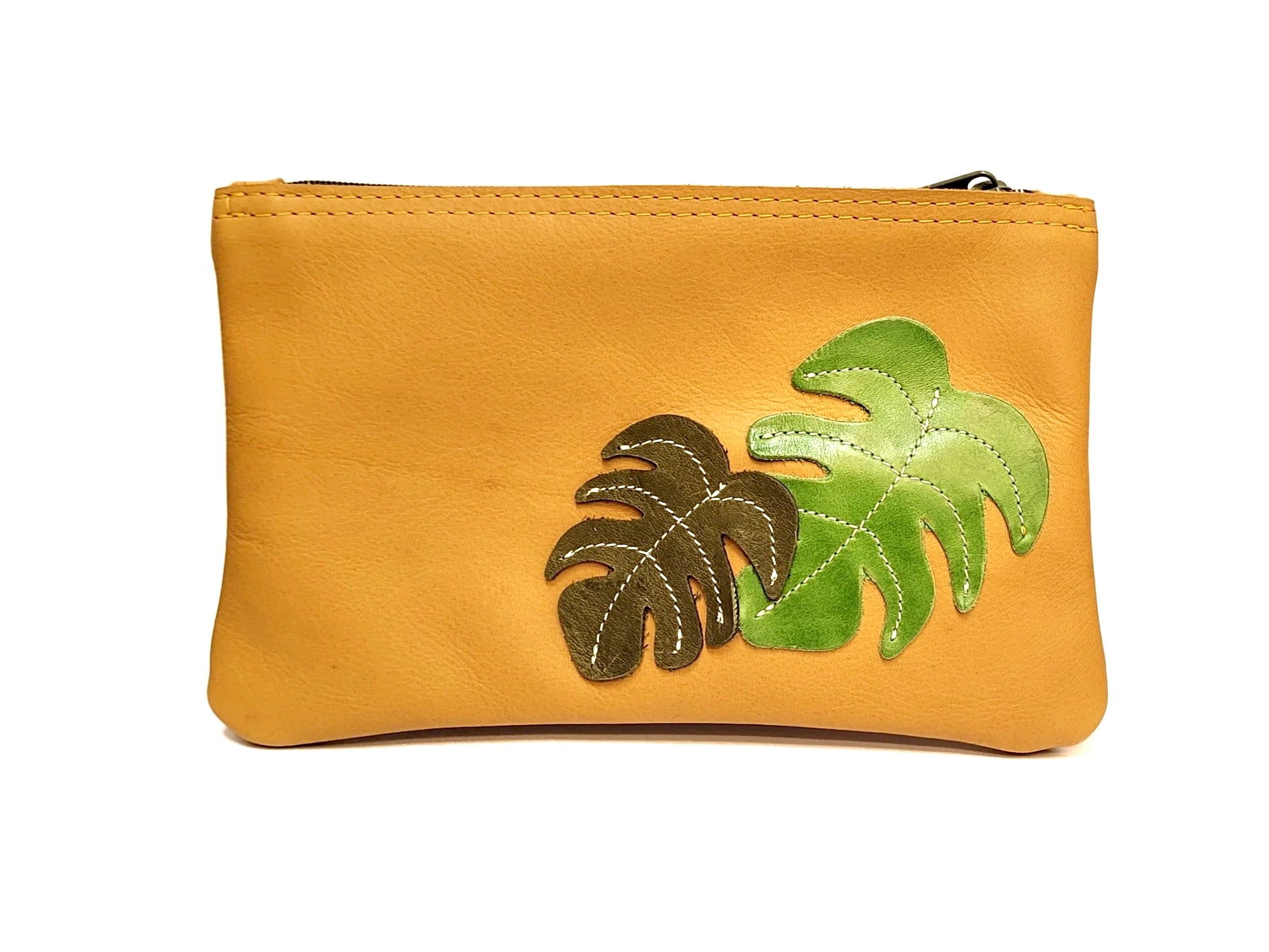 monstera purse Monstera Appliquéd Summer Pouch