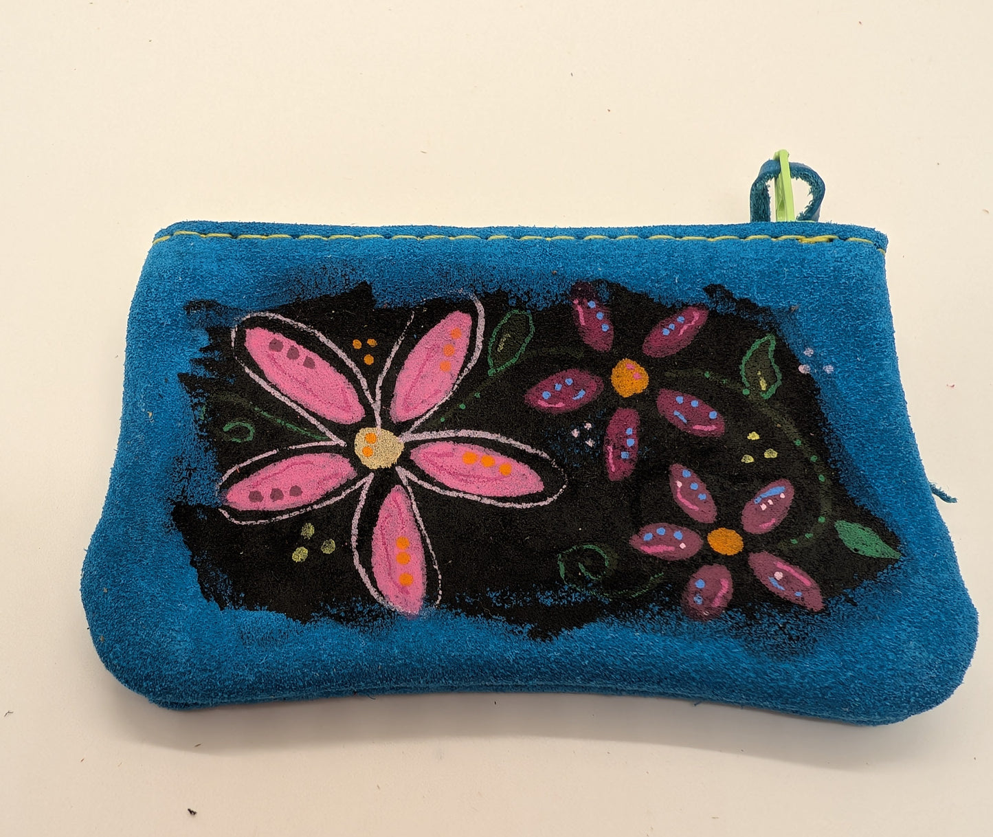 Hand-painted Leather Pouch