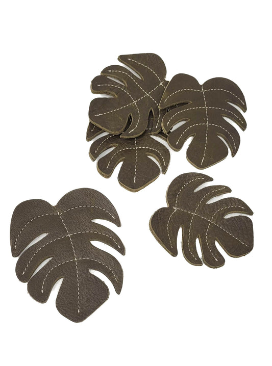 Monstera Leaf Coasters Set