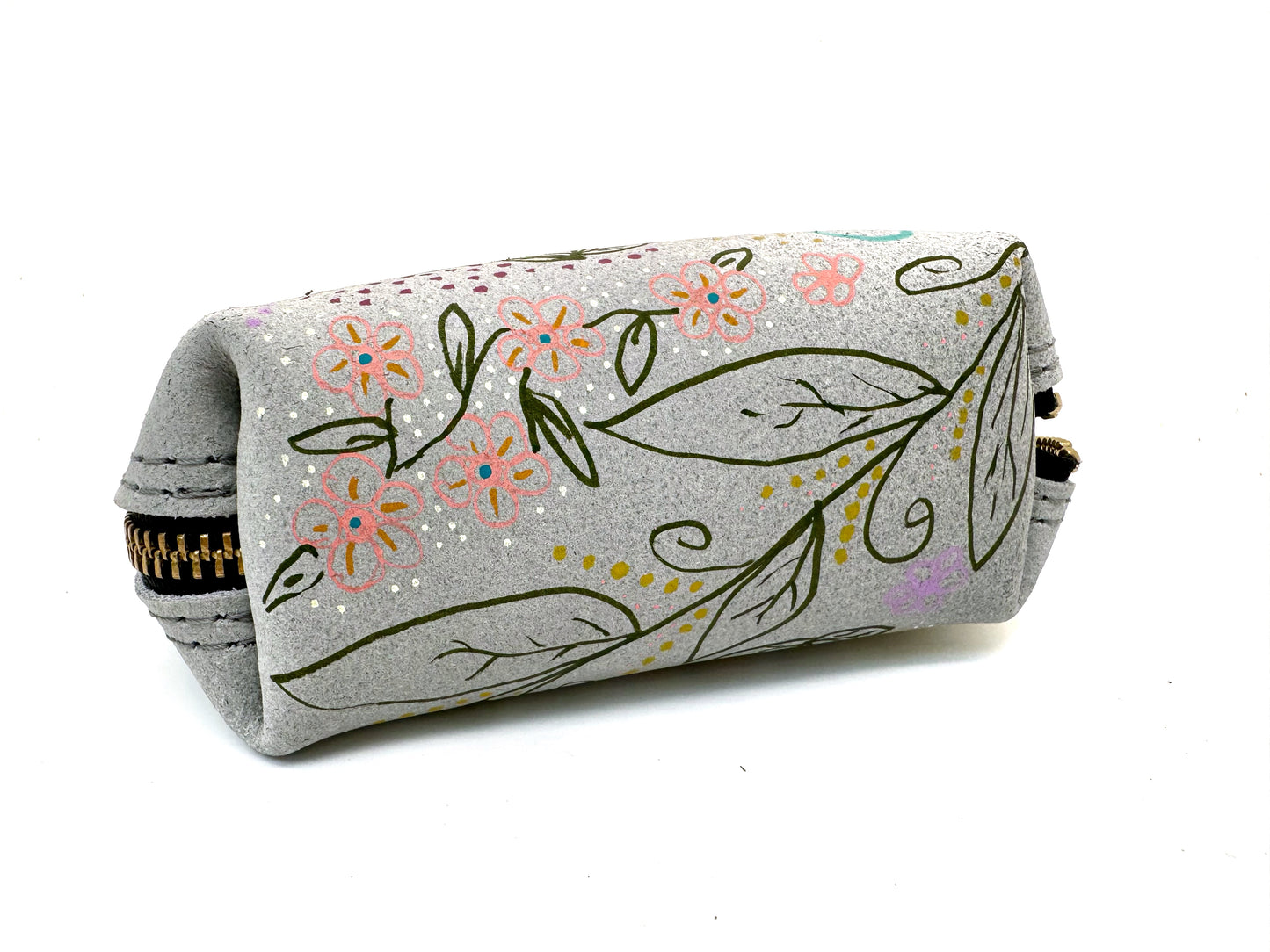 Hand-painted Leather DJ Pouch