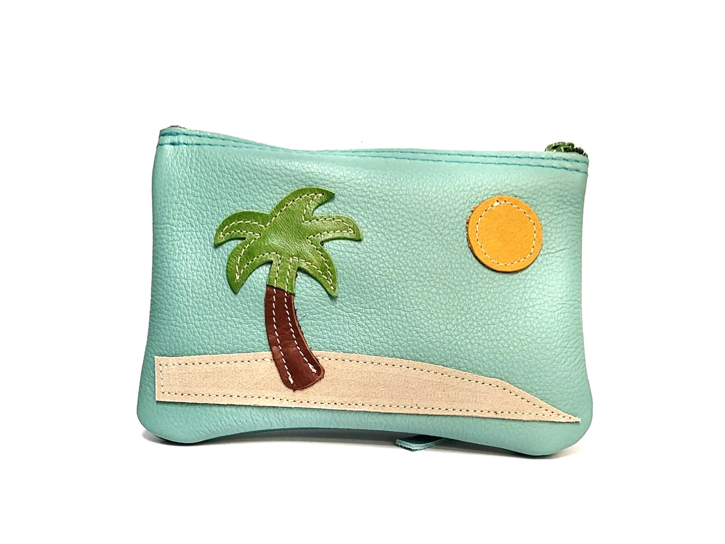 Palm Appliquéd Pouch