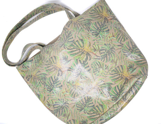 Palm Print Dottie Tote