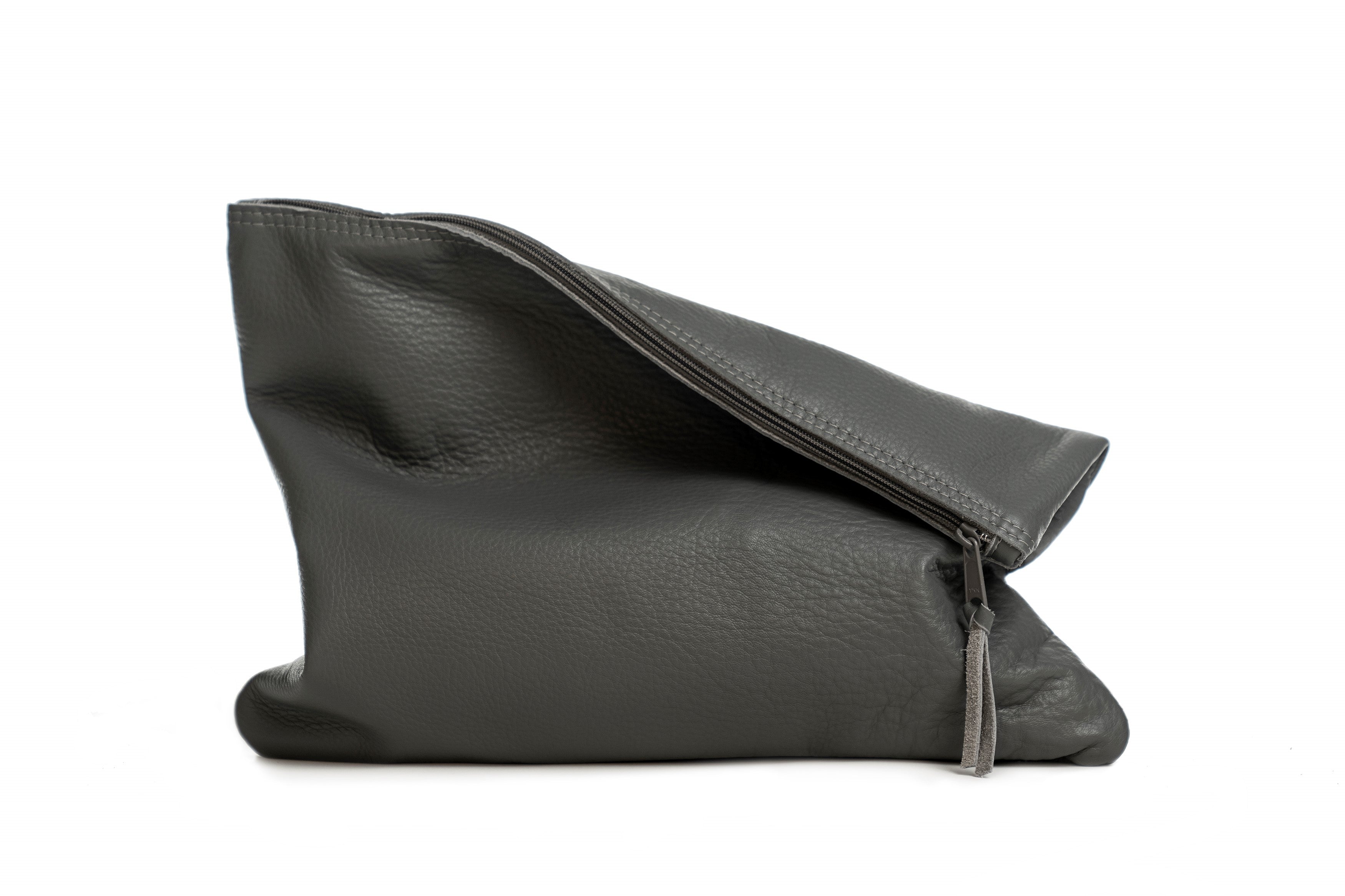 Leather fold over clearance purse